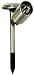 2 SOLAR POWERED GARDEN LED STAINLESS STEEL SPOT LIGHTS