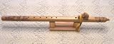 One - of - a - Kind Key of E 6 - Hole Western Cedar Flute with Hand Scrolled Design by Scott Loomis. - B001VIMQ52