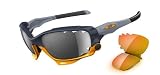 Oakley Max Fear Light Jawbone Bunker Blue l Fire Iridium Vented l Black Iridium Vented