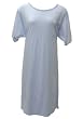 Short Sleeve Light Blue Cotton Nightgown Plus Size 6X