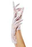 Stretch Lace Wrist Length Gloves