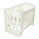 Luxo Sleep Crib in White Color: White / White