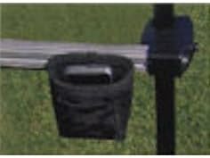 Molor Accessory Pouch for Cart Clamp Golf Organizer, Black