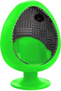 5.1 Sound Egg Chair - Bright Green/Gray