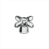 American Standard 0000.252H.002 Heritage Small Metal Four Arm Lever Handle Kit for Single Hole Bar Sinks with Standard Connection