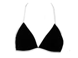 Ralph Lauren Soft Black & White String Halter Swimsuit-top