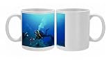 Scuba diver with camera Photo Mugs