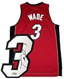 Dwyane Wade Autographed / Signed Red Miami Heat Swingman Jersey