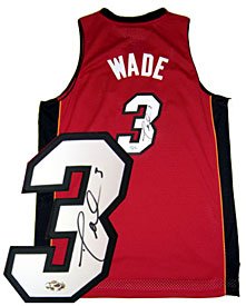 Dwyane Wade Autographed / Signed Red Miami Heat Swingman Jersey