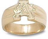 Arkansas Razorbacks Solid 10K Gold ''A'' Ring Size 6 3/4