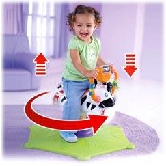 Fisher-Price Go Baby Go! Bounce & Spin Zebra