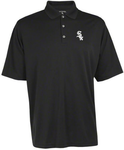 Chicago White Sox Exceed Desert Dry Black Polo Shirt