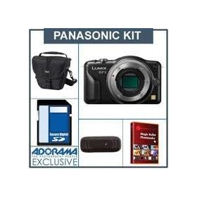 Panasonic Lumix DMC-GF3 Camera Body, Black - Bundle - with 8GB SD Memory Card, Camera Case, USB 2.0 SD Card Reader, - FREE: Red Giant Magic Bullet PhotoLooks V1.5 Software, for Mac & Windows a $199.00 Retail Value
