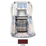 Traditional Round Crib - Color: Cherry