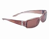 Anarchy Ruby Stripe Jackel Sunglasses w Rose Polarized Lens by