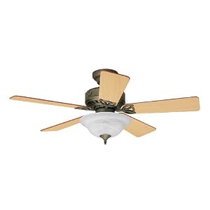 Hunter Fans 28036 44 Auberville Fan Provencal Gold Small Ceiling Fan w  Light by 