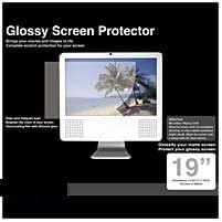 PCMICROSTORE 19 Inch Glossy LCD Monitor Protector Screen Shield With Wiping Cloth For Mac / PC
