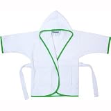 Terry Cover-Up Hooded Robe - Apple - 4-6 Years
