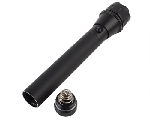 Hugsby EC3 CREE Q3 LED 3 Mode 128 Lumens 4.2V 3D Battery Flashlight Set Black