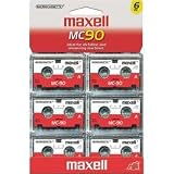 Maxell 90-Minute Micro-Cassette - 6 Pack - Model URMC-90/6 Micro Cassette