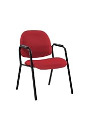 Izzy Overture Chair, Mid Back, w/ Arms (Black Fabric)