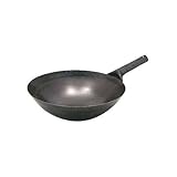 Handhammered carbon steel pow wok, 14"