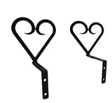 Window Treatments item: Heart Swag Curtain Brackets