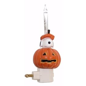 Roman 37745 7 INCH JACK O LANTERN SNOOPY BUBBLE LIGHT NIGHT LIGHT Bubble Light Night Light by Roman