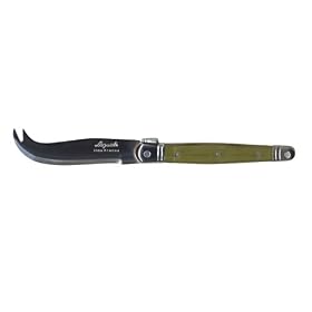 Laguiole Set of Two Cheese Knives, Olive by Sisson