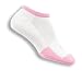 Thor-Lo T1CCU Women's Tennis Micro-Mini Socks - White/Pink - 1 pair