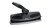 Stanley Bostitch 7-Hole Adjustable Hole Punch with Swivel Handle, 25 Sheet Capacity, Black (HPK7-ADJ)