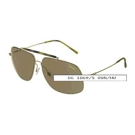 Gucci GG 1869/S OUN/MW Sunglasses Designer Fashion GOLD Classic Men's Male Eyewear Collection Aviator Pilot Sun Glasses