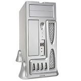 Powmax MATX3304-S - Desktop - micro ATX - silver - power supply 230 Watt