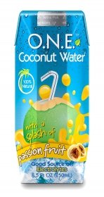 O.N.E. Coconut Water  a Splash of Passion Fruit
