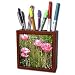 Patricia Sanders Flowers - seeds of joy poppy - Tile Pen Holders-5 inch tile pen holder