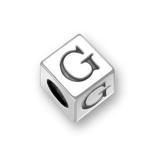 Buy Bling Jewelry 925 Sterling Silver Block Letter G Pandora Chamilia Bead Compatible Charm Guides