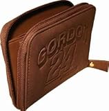 Jeff Gordon Brown Leather Key and Coin Wallet