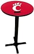 Cincinnati Bearcats Pub Table with Black Commercial Base