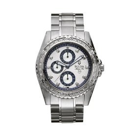 Bulova #96E102 Men's Marine Star Diamond Accented Multi Function Watch