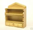 Dollhouse Miniature Kitchen Wall Shelf in Oak