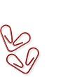 Red Hearts Paper Clips