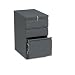  HON 33723RS 22-7/8-Inch Efficiencies Mobile Pedestal File with 1 File and 2 Box Drawers, Charcoal 