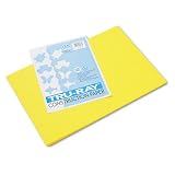 Riverside Paper Tru-Ray(R) Construction Paper, 12in. x 18in., Yellow