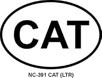 CAT (LTR) Oval Bumper Sticker