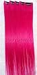 Hair Collection-18" Hot Pink 100% Human Hair Clip in on Extensions - 1.75"widex5pcs