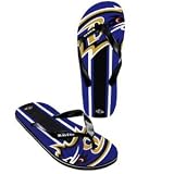 Baltimore Ravens official NFL Unisex Flip Flop Beach Shoes Sandals slippers size large
