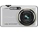 CASIO EX-FC100 - white + Pix compact leather crust case 11 x 3.5 x 8 cm + SDHC Ultra II 8 GB Memory Card Ultra compact camera Digital camera Bundle