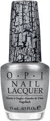 OPI Nail Lacquer, Silver Shatter, 0.5 Fluid Ounce