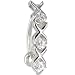 Jewelry : Solid 14KT White Gold TOP MOUNT Cubic Zircoina XOXO Belly Ring
