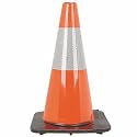 Orange Traffic Cone with 6in. 3M Reflective Collar